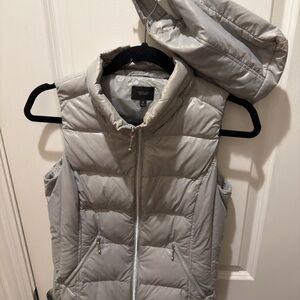 Coatology classic down vest - Silver with matching small bag. Small